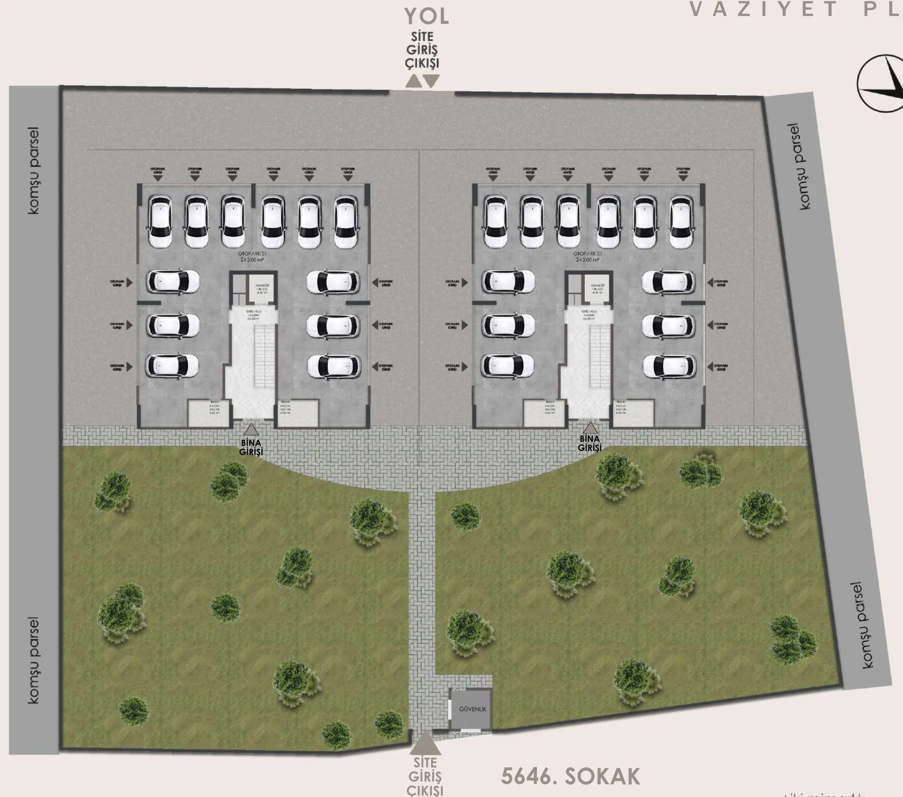 Moda 24 proje vaziyet planı